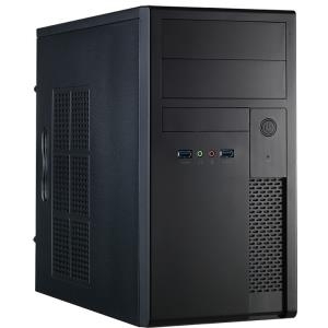 Chieftec Mesh Series XT-01B - Mini Tower - Mikro-ATX 350 Watt (ATX12V 2,3 - PS/2) - Schwarz - USB/Audio (XT-01B-350GPB) 