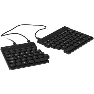R-Go Split - Tastatur - USB - Deutsch - Schwarz (RGOSP-DEWIBL) 