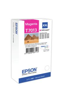 Epson - Druckerpatrone - Gre XXL - 1 x Magenta - 3400 Seiten - Blisterverpackung - fr WorkForce Pro WP-4015 DN, WP-4095 DN, WP-4515 DN, WP-4525 DNF, WP-4595 DNF (C13T70134010) 