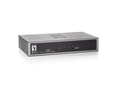 LevelOne Switch  4x FE FEU-0511      1xFSFP 