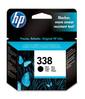 HP 338 - 11 ml - Schwarz - Original - Tintenpatrone - fr Officejet 100, 150, H470, K7103, Photosmart 26XX, C3110, C3125, C3173, C3175, C3193, C3194 