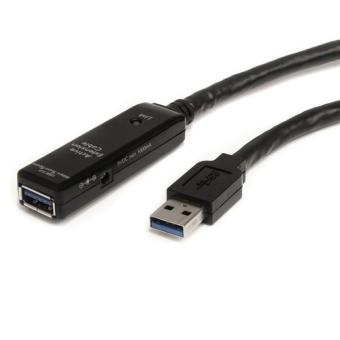 StarTech.com aktives USB3.0 Verlngerungskabel - Stecker/Buchse - USB-Verlngerungskabel - 9-polig USB Typ A (M) - 9-polig USB Typ A (W) - 3,0m (USB / USB2.0 / USB3.0) - aktives Kabel (Signalregenerierung) - Schwarz - fr P/N: PEXUSB3S44V (USB3AAEXT3M) 