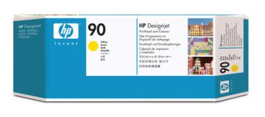 HP 90 Original Druckkopf und Druckkopfreiniger gelb Standardkapazitt 1er-Pack 