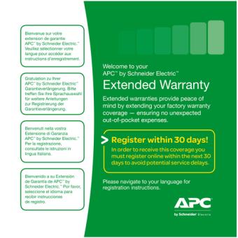 APC Service Pack 3 Jahr Garantie Erweiterung 
