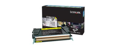 Lexmark - Gelb - Original - Tonerpatrone LCCP, LRP - fr X746de, 748de, 748dte (X746A1YG) 