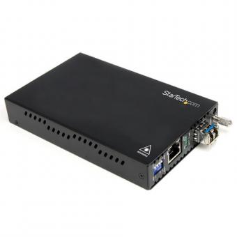 StarTech.com LWL / Glasfaser Gigabit 1000 Mbit/s Multimode Medienkonverter - LC 550m - Medienkonverter - 1000Base-LX, 1000Base-SX, 1000Base-T - RJ-45 / LC Multi-Mode - bis zu 550 m - 850 nm (ET91000LC2) 
