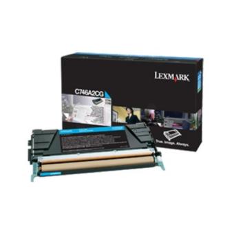 Lexmark - Cyan - Original - Tonerpatrone Lexmark Corporate - fr C746dn, 746dtn, 746n, 748de, 748dte, 748e (C746A3CG) 
