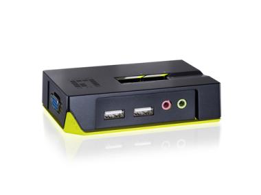 LevelOne ViewCon KVM-0221 - KVM-/Audio-Switch - USB - 2 Anschlsse - 1 lokaler Benutzer (590221) 