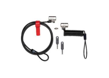 Kensington ClickSafe Anywhere Keyed Lock - Sicherheitskabelschloss - Grau - 1.5 m (Packung mit 2 ) 