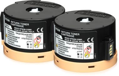 Epson AL-M200/MX200 Rckgabe Toner Schwarz Doppelpack 