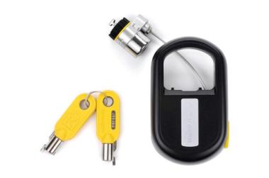 Kensington MicroSaver Retractable - Sicherheitskabelschloss - Schwarz - 1.2 m 
