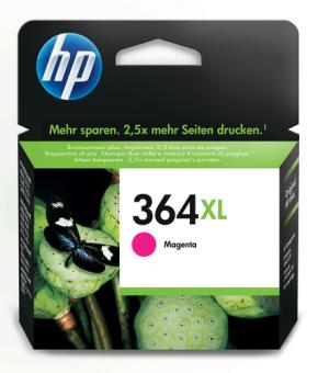 Hewlett-Packard HP 364XL - Hohe Ergiebigkeit - Magenta - Original - Tintenpatrone - fr Deskjet 35XX, Photosmart 55XX, 55XX B111, 65XX, 65XX B211, 7510 C311, 7520, eStation C510 (CB324EE) 