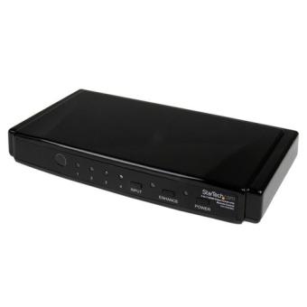 StarTech.com 4 Port HDMI Video Switch - 4 auf 1 HDMI 1080p mit Audio - bis 20,0m- Video/Audio-Schalter - 4 x HDMI - Desktop (VS410HDMIE) 