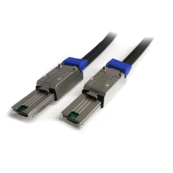 StarTech.com externes Mini SAS Kabel SFF-8088 auf SFF 8088 - Serial Attached SCSI Stecker/Stecker - Externes SAS-Kabel - SAS 6Gbit/s - 4-Lane - 4x Shielded Mini MultiLane SAS (SFF-8088), 26-polig - 4x Shielded Mini MultiLane SAS (SFF-8088), 26-polig - 3,0 
