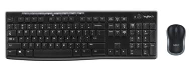 Logitech MK270 Wireless Desktop Spanisches Layout schwarz 