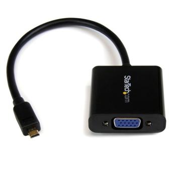 StarTech.com Micro-HDMI auf VGA-Adapter/Konverter fr Smartphones/Ultrabook/Tablet - 1920x1080 - Videokonverter - Schwarz (MCHD2VGAE2) 