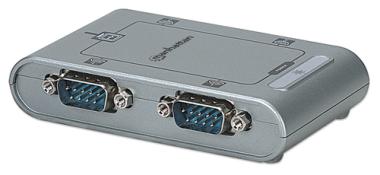 Manhattan USB to Serial Converter - Serieller Adapter - USB2.0 - RS-232 x 4 (151047) 