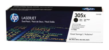HP 305X Original Toner schwarz hohe Kapazitt 2x 4.000 Seiten 2er-Pack 