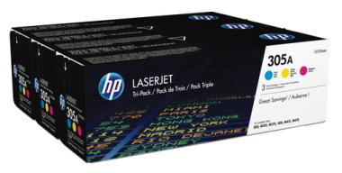 HP 305A Toner Tri-Pack C/Y/M 