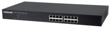 Intellinet Switch 16x FE Rackmount PoE+ 