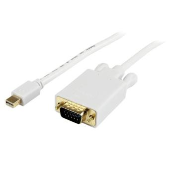 StarTech.com Mini DisplayPort auf VGA Kabel - mDP auf VGA Adapter - St/St - DisplayPort-Kabel - Mini DisplayPort (M) - HD-15 (M) - 3,05 m - wei (MDP2VGAMM10W) 