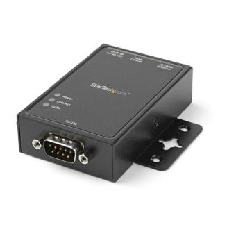 StarTech.com 1 Port RS232 auf IP Ethernet Gerteserver - Seriell IP Konverter - Aluminium - Gerteserver - 10Mb LAN, 100Mb LAN, RS-232 - AC 100/230 V - Schienenmontage mglich (NETRS2321P) 