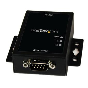 StarTech.com Industrieller Seriell RS232 auf RS422/485 Konverter mit ESD-Schutz - Serieller Adapter - RS-232 - RS-422/485 x 1 - Schwarz (IC232485S) 