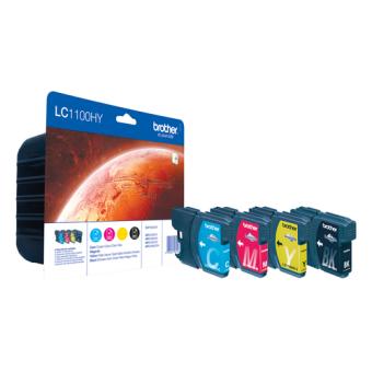 BROTHER LC1100HYVALBPDR Valuepack cyan magenta gelb schwarz fuer MFC6490CW/DCP6690CW/6890CDW/5895CW/5890CN 