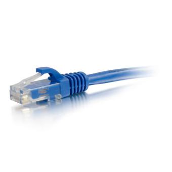 C2G Cat6 Booted Unshielded (UTP) Network Patch Cable - Patch-Kabel - RJ-45 (M) bis RJ-45 (M) - 100 m - UTP - CAT 6 - geformt, ohne Haken, verseilt - Blau 