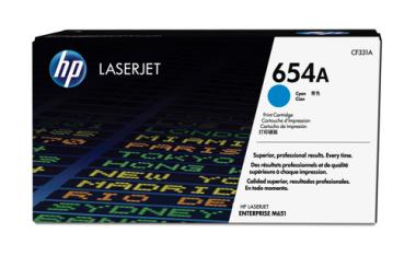 HP 654A Toner Cyan Standardkapazitt 15.000 Seiten 