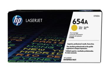 HP 654A Toner Gelb Standardkapazitt 15.000 Seiten 