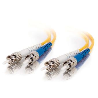 C2G ST-ST 9/125 OS1 Duplex Singlemode PVC Fiber Optic Cable (LSZH) - Netzwerkkabel - ST Einzelmodus (M) bis ST Einzelmodus (M) - 3 m - Glasfaser - 9 / 125 Mikron - OS1 - halogenfrei - Gelb 