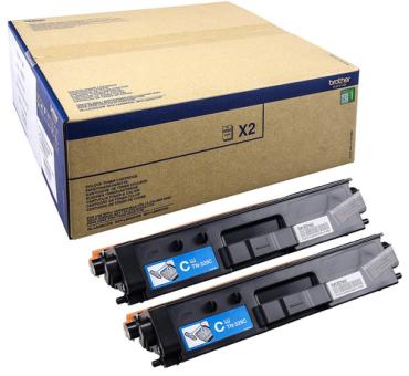 Brother TN329C - 2er-Pack - Cyan - Original - Tonerpatrone - fr Brother DCP-L8450CDW, MFC-L8850CDW, HL-L8350CDW, L8350CDWT, L8850CDW (TN329CTWIN) 