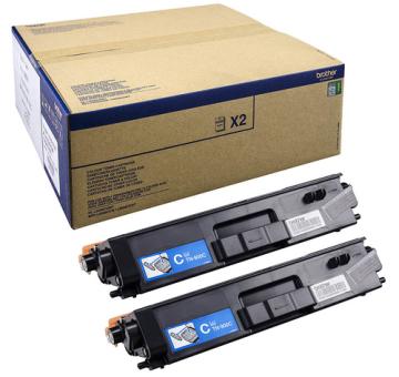 Brother TN900C - 2er-Pack - Cyan - Original - Tonerpatrone - fr HL-L9200CDWT, L9300CDWTT, MFC L9550CDW, L9550CDWT (TN900CTWIN) 