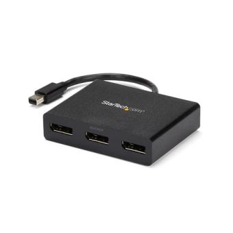StarTech.com Mini DisplayPort 1,2 to Triple Head DisplayPort MST Hub - Video-Verteiler - 3 x DisplayPort - Desktop - AC 100/230 V (MSTMDP123DP) 