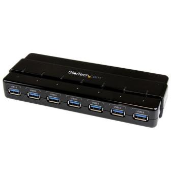 StarTech.com 7 Port SuperSpeed USB3.0 Hub - Hub - 7 x SuperSpeed USB3.0 - Desktop (ST7300USB3B) 