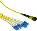 ACT 5 meter Singlemode 9/125 OS2 fanout patchcable 1 X MTP female - 4 X LC duplex 8 fibers 5M 8X9/125 OS2 MTP/MPO(F) (RL7865) 