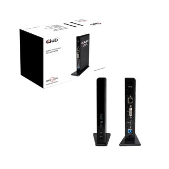 Club3D Dockingstation    USB3 ->4xUSB2/2xUSB3/HDMI/DVI black retail 