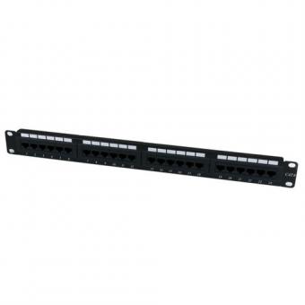 StarTech.com 24 Port 1U Rack Mount Cat 6 110 Patch Panel - Patch Panel - Schwarz - 1U - 24 Ports (C6PANEL24) 