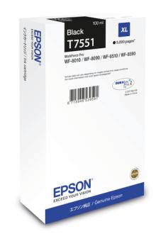 Epson T7551 - Gre XL - Schwarz - Original - Tintenpatrone (C13T755140) 