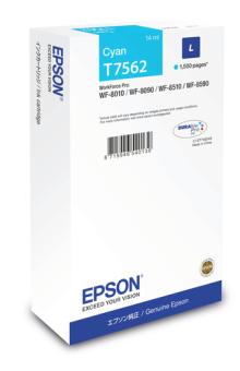 Epson T7562 - L-Gre - Cyan - Original - Tintenpatrone (C13T756240) 