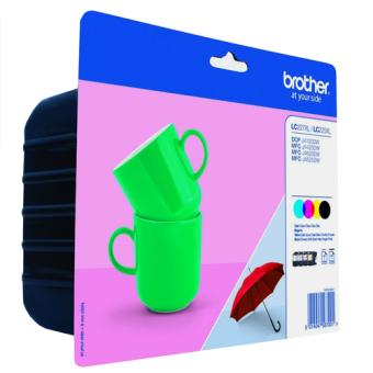 Brother LC227XLVALBP - 4er-Pack - Hohe Ergiebigkeit - Schwarz, Gelb, Cyan, Magenta - Original - Blisterverpackung - Tintenpatrone - fr Brother DCP-J4120DW, MFC-J4420DW, MFC-J4620DW, MFC-J4625DW 
