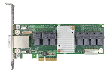 Intel RAID Expander RES3FV288 28 Internal and 8 External Port SAS/SATA 12Gb Expander Card - Upgrade-Karte fr Speicher-Controller 