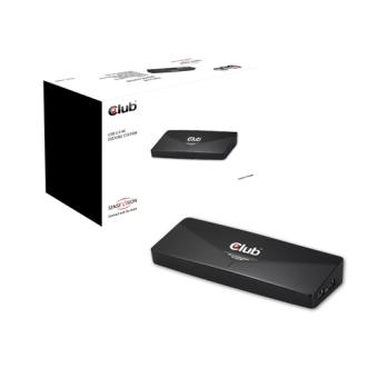 Club3D 4K Dockingstation USB3 ->3xUSB3/HDMI/DP/DVI/ black retail 