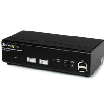 StarTech.com 2 Port USB VGA KVM Switch with DDM Fast Switching and Cables - KVM-/USB-Switch - USB - 2 x KVM / USB - 1 lokaler Benutzer - Desktop (SV231USBDDM) 