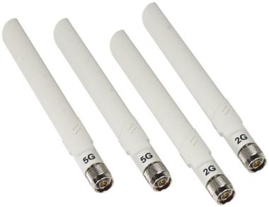 NETGEAR ANT24501B - Antenne - 802,11 b/g/n (draft 2.0) - auen - ungerichtet (Packung mit 4) - fr ProSafe WND930 (ANT24501B-10000S) 