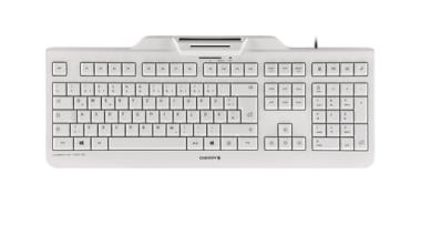 CHERRY KC 1000 SC - Tastatur - Deutsch - Pale Gray (JK-A0100DE-0) 
