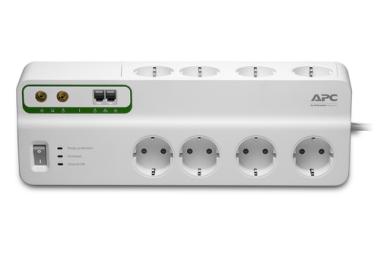 APC SurgeArrest Performance - berspannungsschutz - Wechselstrom 230 V - 2300 Watt - Ausgangsbuchsen: 8 - Deutschland - wei 