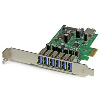 StarTech PEXUSB3S7 USB3.0 Controller PCIe x1, Extern: 6x USB3,0, Intern: 1x USB3.0 