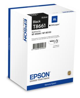 Epson T8661 Druckerpatrone Schwarz 2.500 Seiten 55.8ml Workforce Pro 